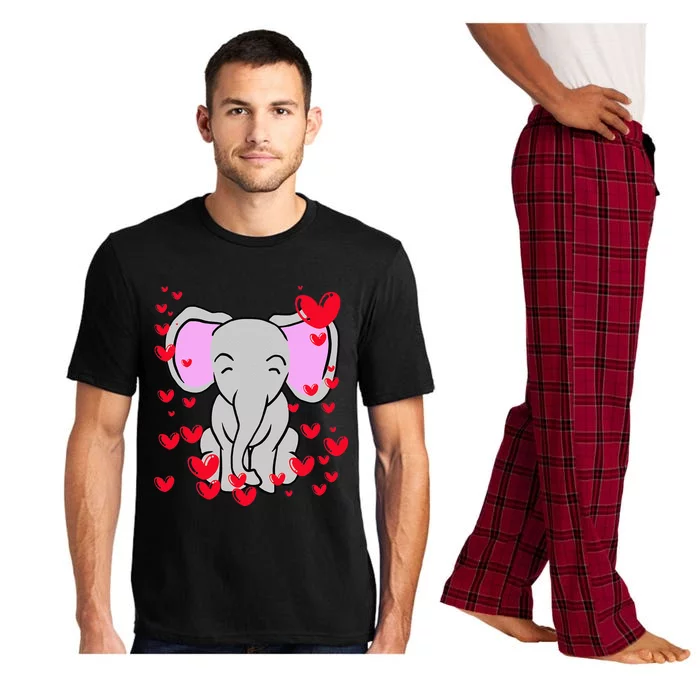 Elephant Valentine's Day Cute Romantic Hearts Cute Pajama Set