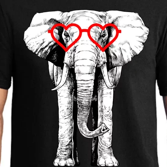 Elephant Valentines Day Animal Lover Gift Pajama Set