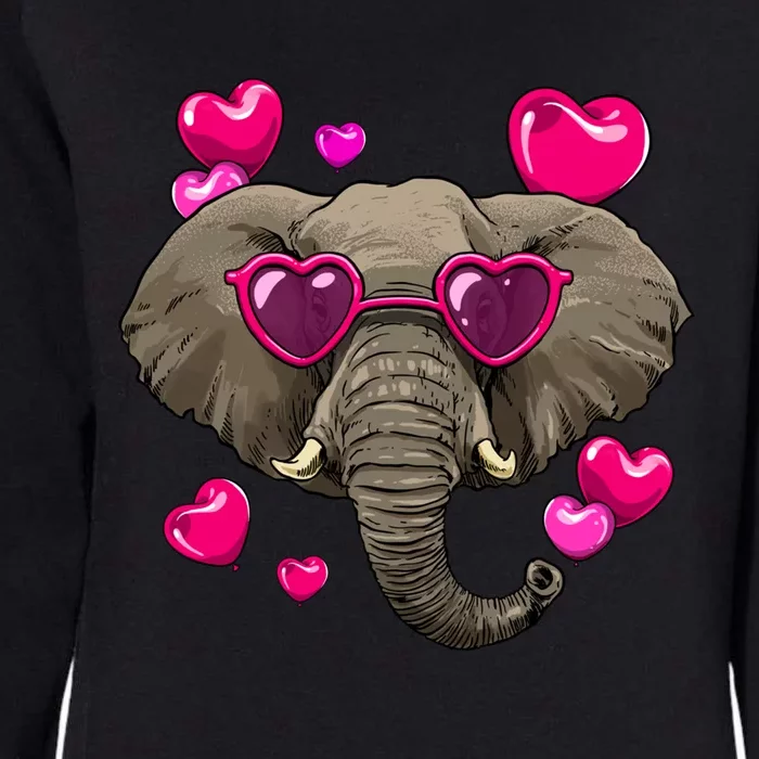 Elephant Valentines Day Zoo Safari Keeper Animal Wildlife Gift Womens California Wash Sweatshirt