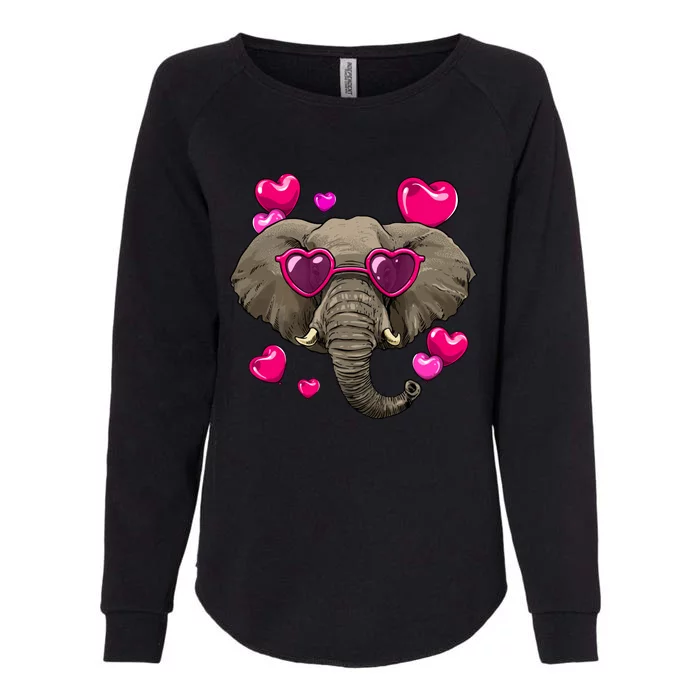 Elephant Valentines Day Zoo Safari Keeper Animal Wildlife Gift Womens California Wash Sweatshirt