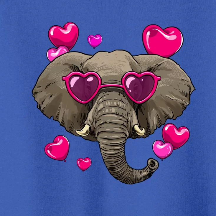 Elephant Valentines Day Zoo Safari Keeper Animal Wildlife Gift Toddler T-Shirt