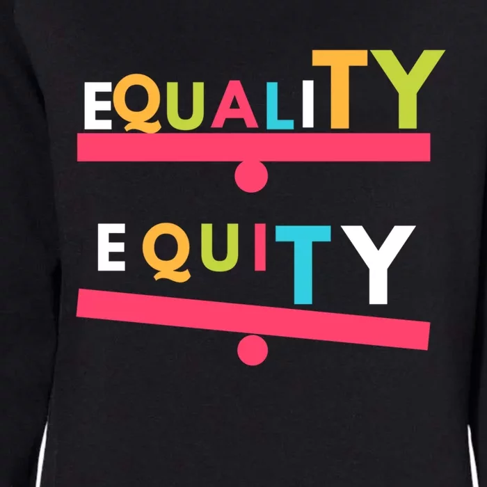 Equality Vs Equity Gift Womens California Wash Sweatshirt