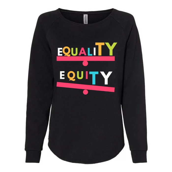 Equality Vs Equity Gift Womens California Wash Sweatshirt