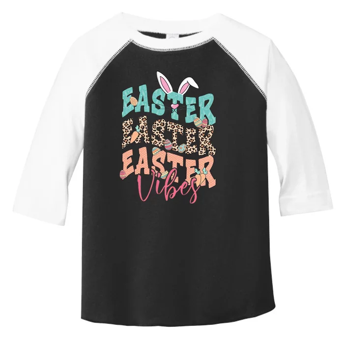 Easter Vibes Easter Bunny Funny Easter Squad Easter Day Family Matching Toddler Fine Jersey T-Shirt