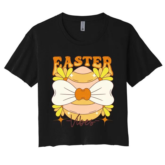 Easter Vibes Women's Crop Top Tee