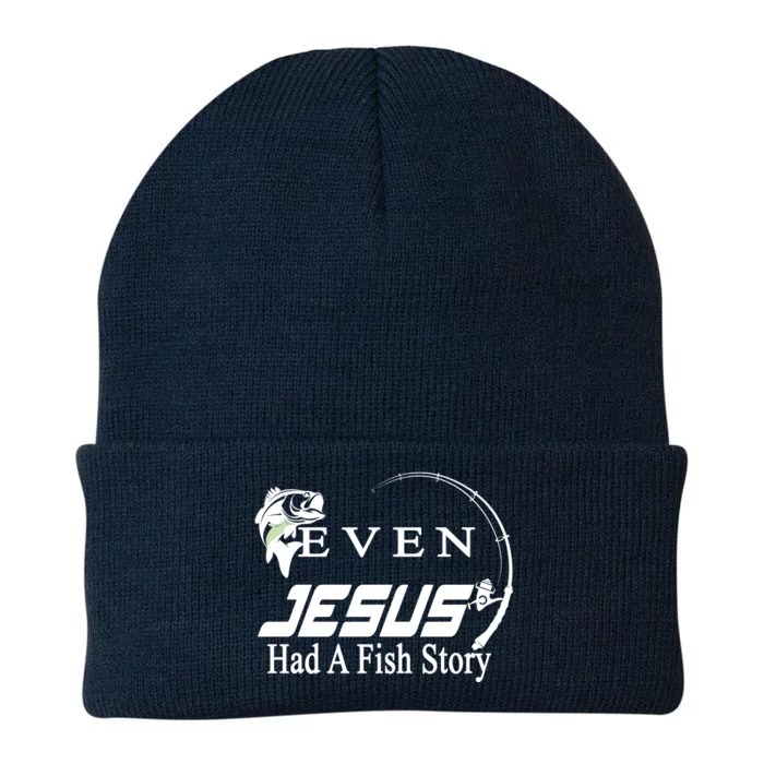 Even Jesus Had A Fish Story Knit Cap Winter Beanie