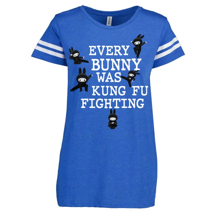 Every Bunny Was Kung Fu Fighting Enza Ladies Jersey Football T-Shirt