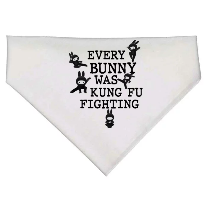 Every Bunny Was Kung Fu Fighting USA-Made Doggie Bandana