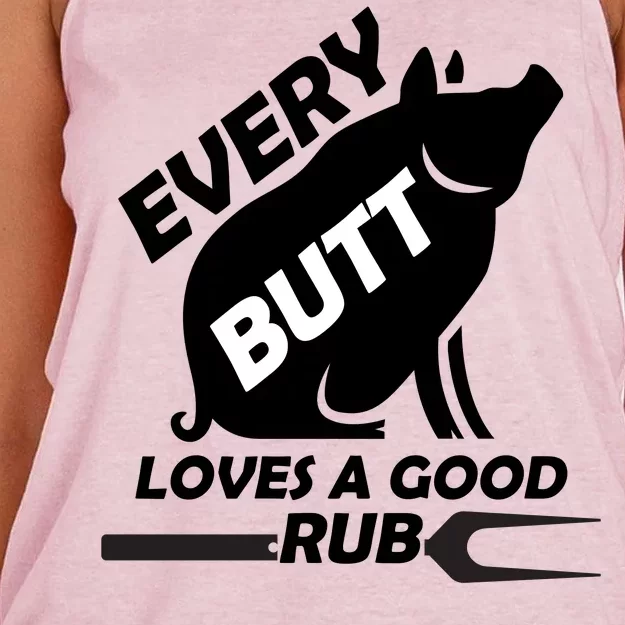 Every Butt Needs A Good Rub Women's Knotted Racerback Tank