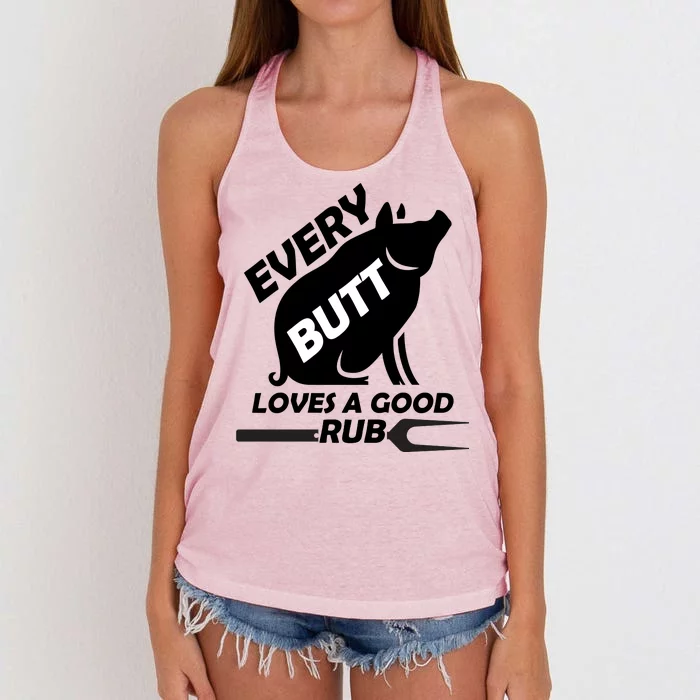 Every Butt Needs A Good Rub Women's Knotted Racerback Tank