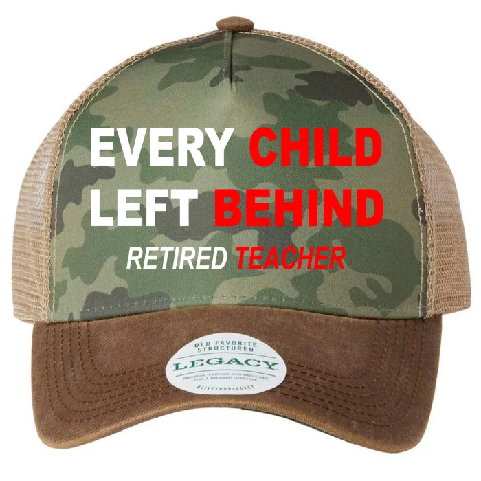 Every Child Left Behind Retired Teacher Legacy Tie Dye Trucker Hat