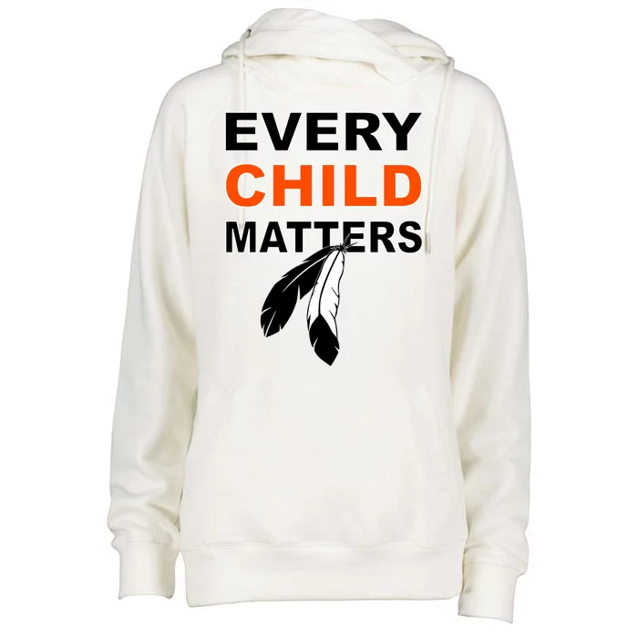 Every Child Matters Womens Funnel Neck Pullover Hood