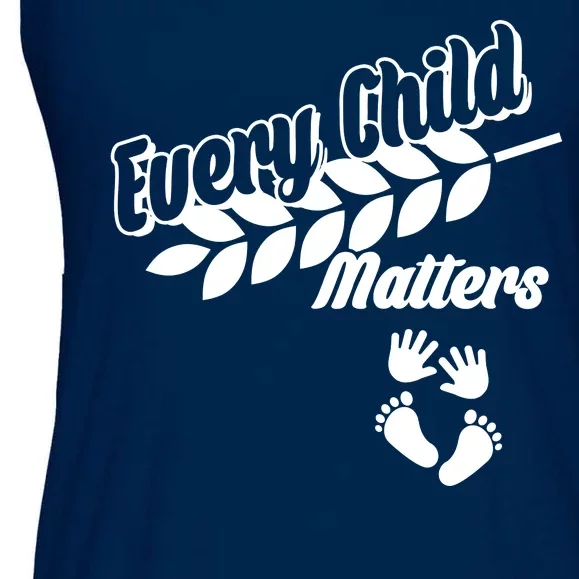 Every Child Matters Baby Feet and Hands Ladies Essential Flowy Tank