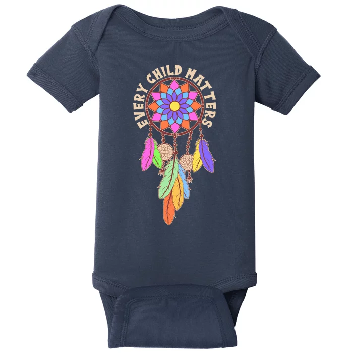 Every Child Matters Colorful Dream Catcher Baby Bodysuit