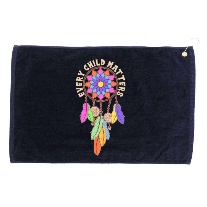 Every Child Matters Colorful Dream Catcher Grommeted Golf Towel