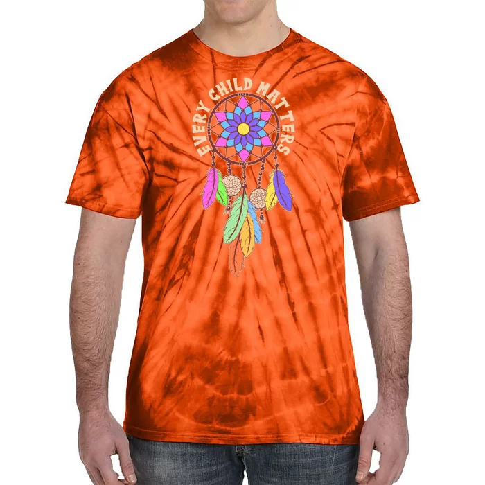 Every Child Matters Colorful Dream Catcher Tie-Dye T-Shirt