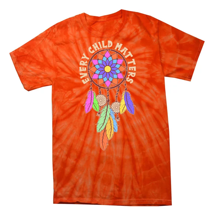 Every Child Matters Colorful Dream Catcher Tie-Dye T-Shirt