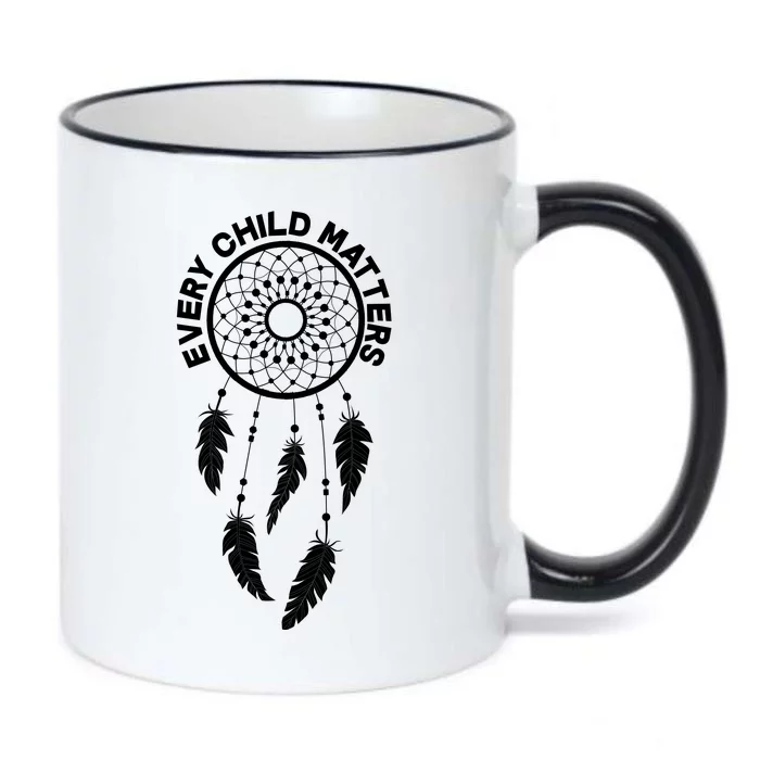 Every Child Matters Dream Catcher Black Color Changing Mug