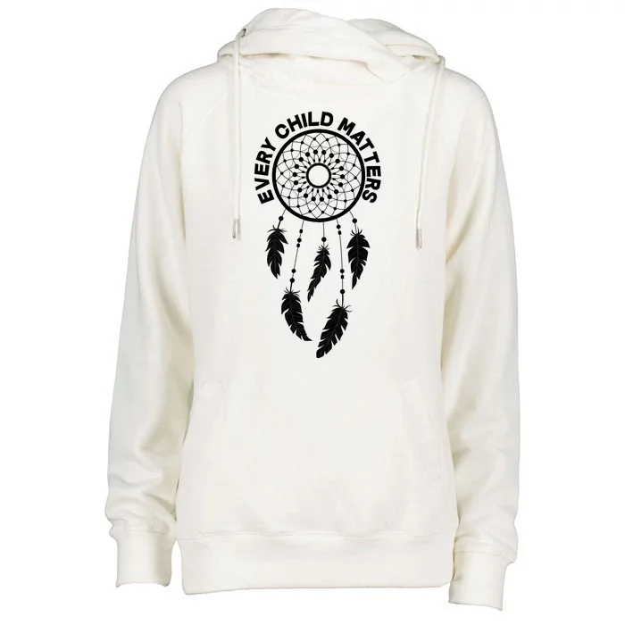 Every Child Matters Dream Catcher Womens Funnel Neck Pullover Hood