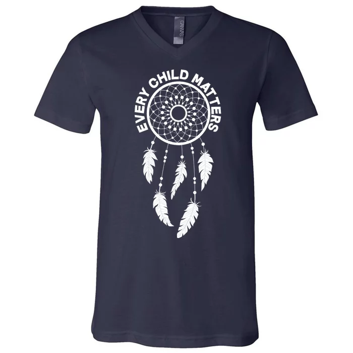 Every Child Matters Dream Catcher V-Neck T-Shirt