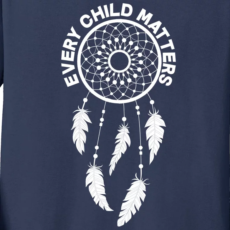 Every Child Matters Dream Catcher Kids Long Sleeve Shirt