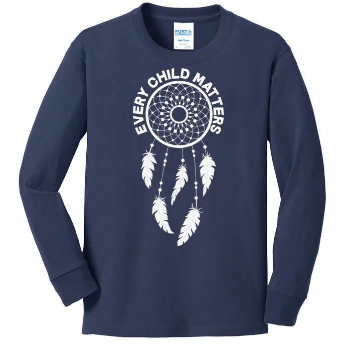 Every Child Matters Dream Catcher Kids Long Sleeve Shirt