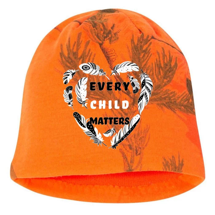 Every Child Matters Feather Heart Kati - Camo Knit Beanie