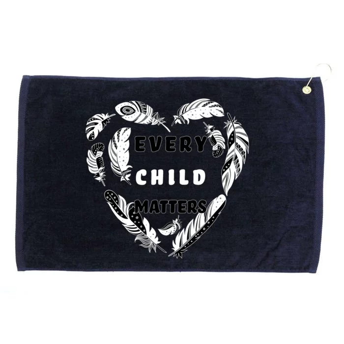 Every Child Matters Feather Heart Grommeted Golf Towel