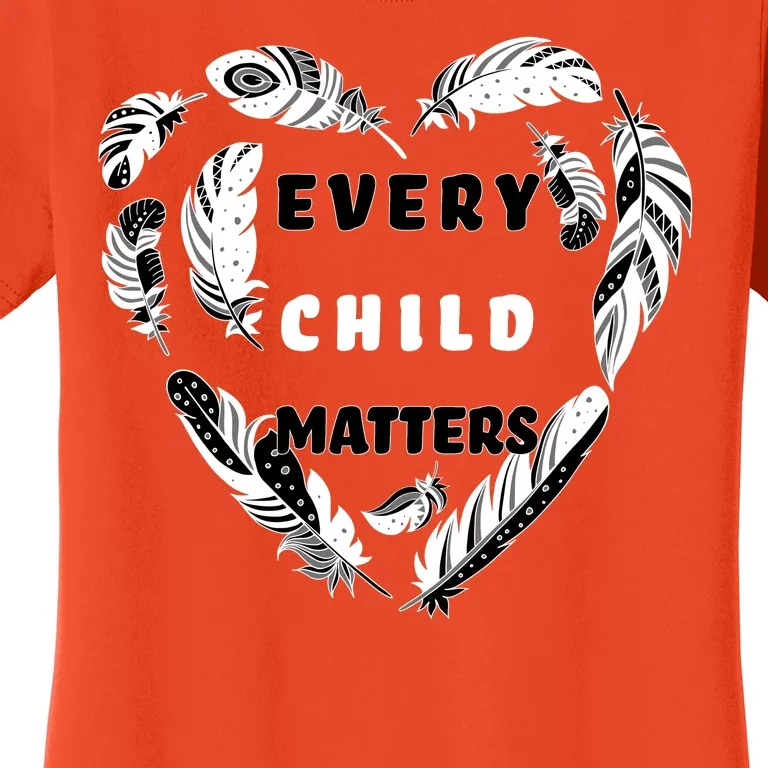 Every Child Matters Feather Heart Women's T-Shirt