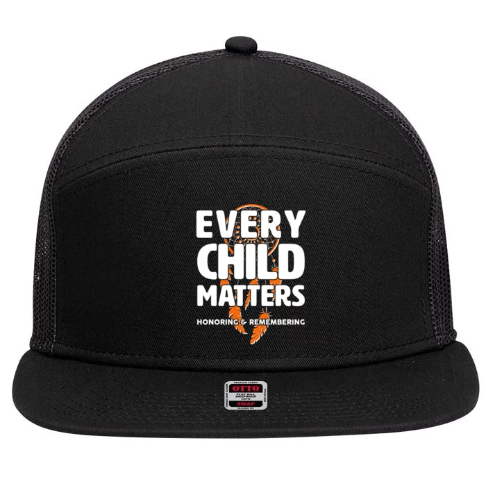 Every Child Matters Honoring and Remembering 7 Panel Mesh Trucker Snapback Hat