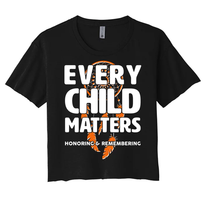 Every Child Matters Honoring and Remembering Women's Crop Top Tee