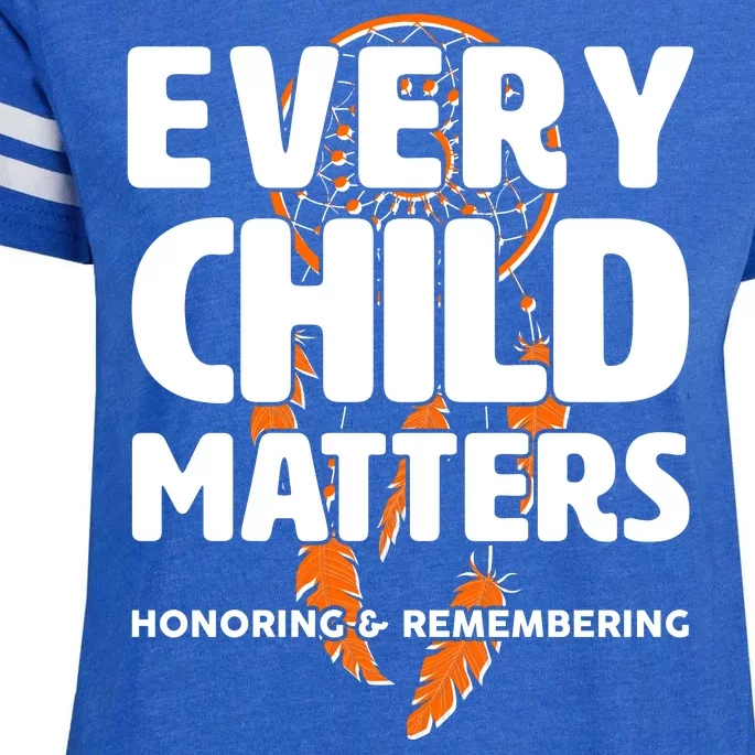 Every Child Matters Honoring and Remembering Enza Ladies Jersey Football T-Shirt