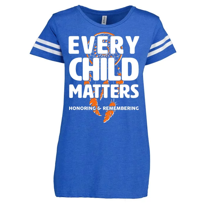 Every Child Matters Honoring and Remembering Enza Ladies Jersey Football T-Shirt