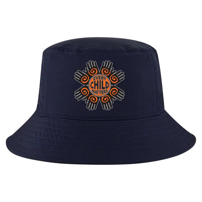 Every Child Matters Native American Hand Pattern Cool Comfort Performance Bucket Hat