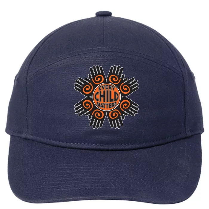 Every Child Matters Native American Hand Pattern 7-Panel Snapback Hat