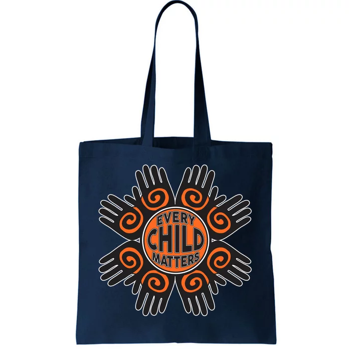 Every Child Matters Native American Hand Pattern Tote Bag