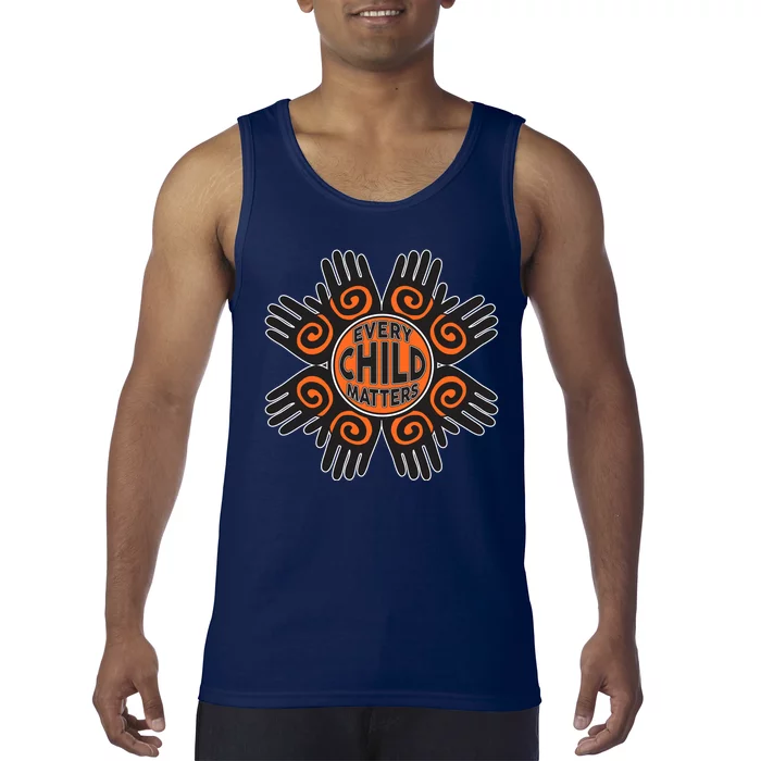 Every Child Matters Native American Hand Pattern Tank Top