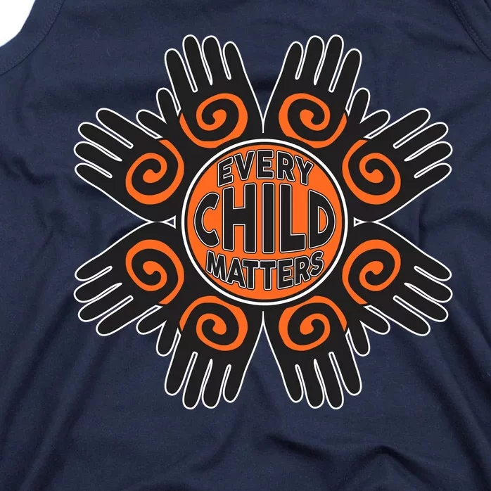 Every Child Matters Native American Hand Pattern Tank Top