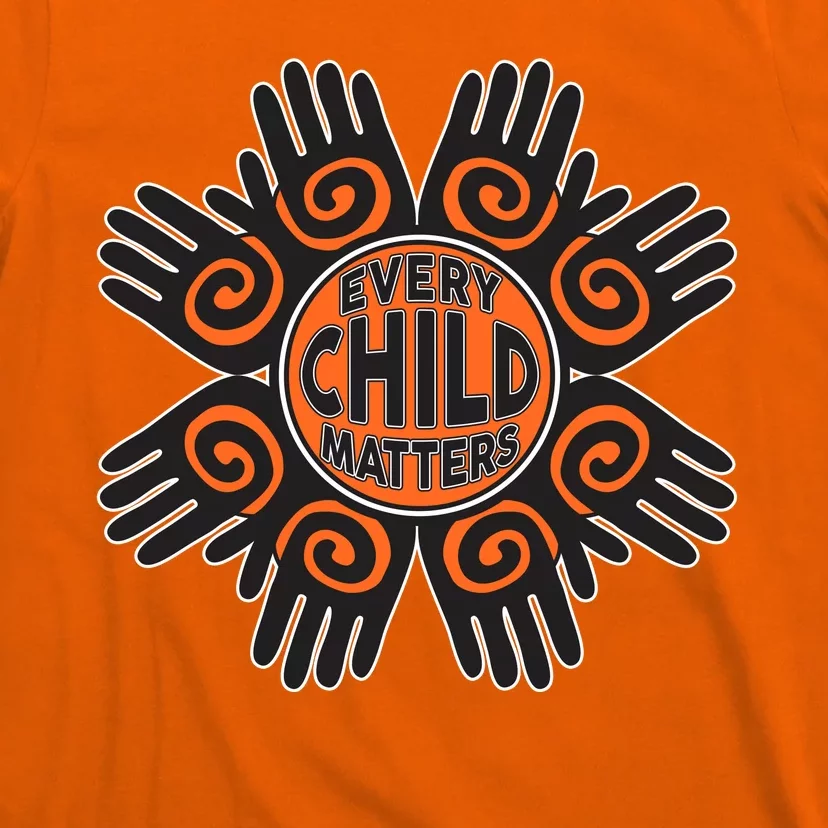 Every Child Matters Native American Hand Pattern T-Shirt