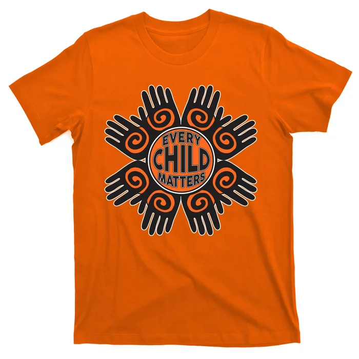 Every Child Matters Native American Hand Pattern T-Shirt