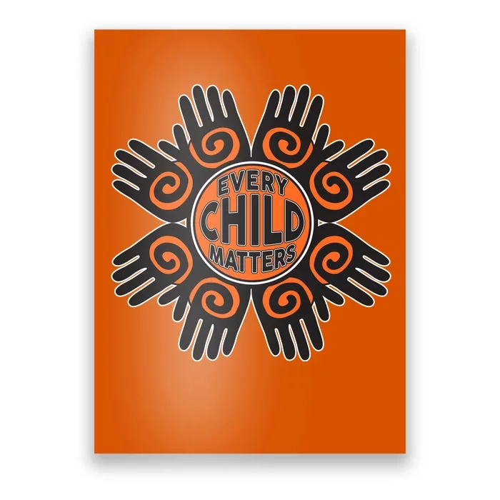 Every Child Matters Native American Hand Pattern Poster