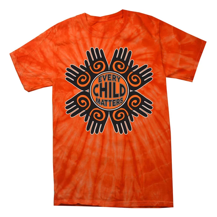 Every Child Matters Native American Hand Pattern Tie-Dye T-Shirt