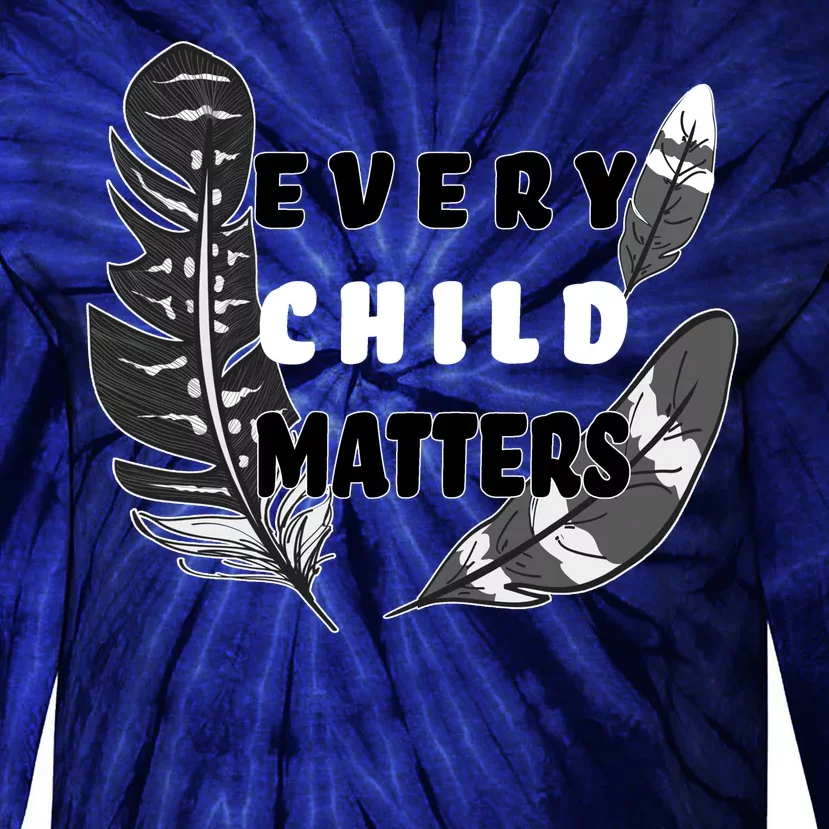 Every Child Matters Orange Day Residential Schools Tie-Dye Long Sleeve Shirt