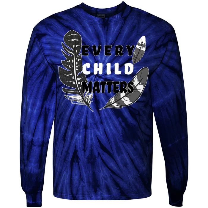 Every Child Matters Orange Day Residential Schools Tie-Dye Long Sleeve Shirt