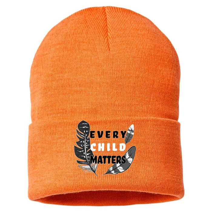 Every Child Matters Orange Day Residential Schools Sustainable Knit Beanie