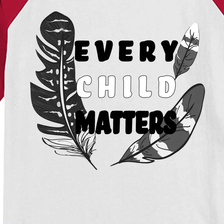 Every Child Matters Orange Day Residential Schools Kids Colorblock Raglan Jersey