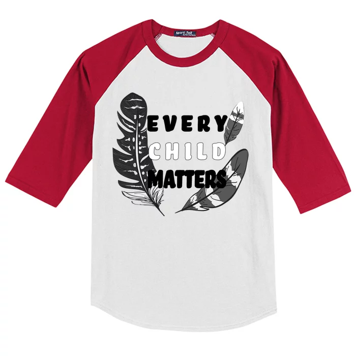 Every Child Matters Orange Day Residential Schools Kids Colorblock Raglan Jersey