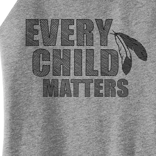 Every Child Matters Sketchy Pattern Women’s Perfect Tri Rocker Tank