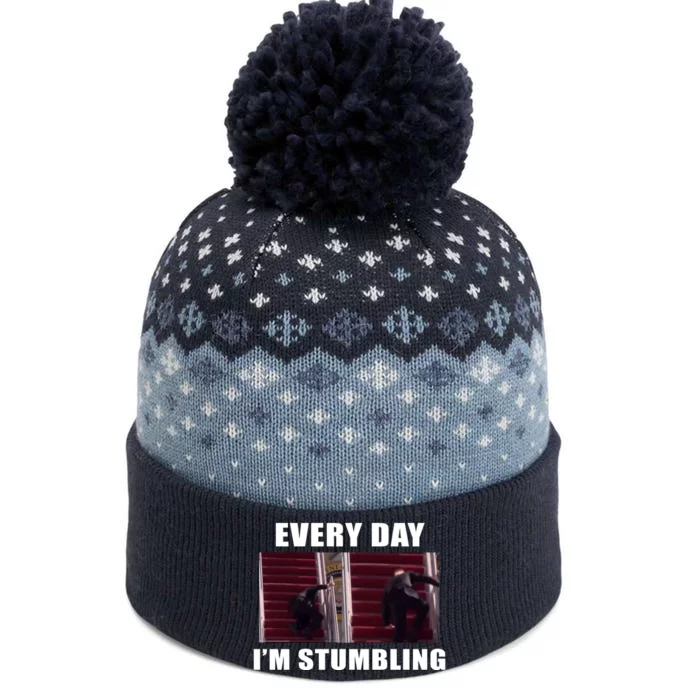 Every Day I'm stumbling Funny Biden The Baniff Cuffed Pom Beanie