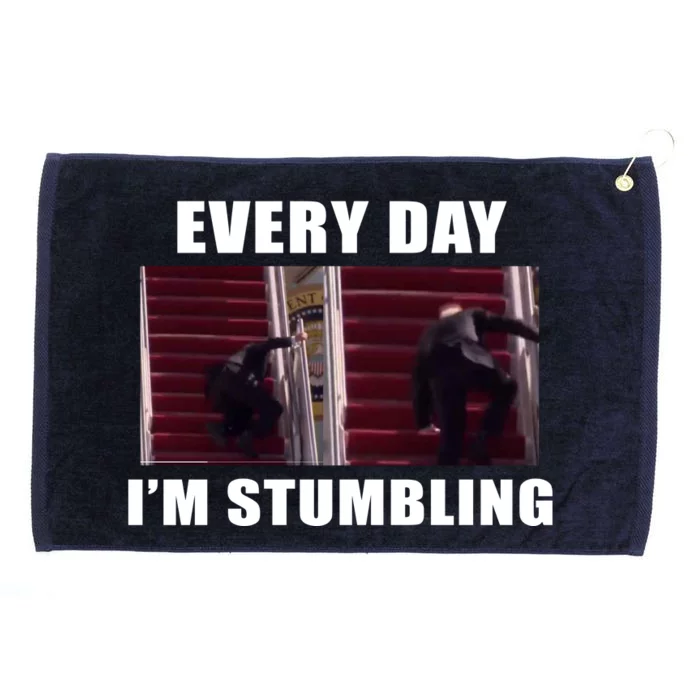 Every Day I'm stumbling Funny Biden Grommeted Golf Towel